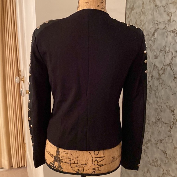 NWOT Boston Proper black jacket. Zip closure and zip pockets very cute - Picture 2 of 4